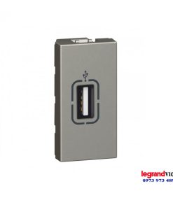 Hạt ổ cắm USB màu xám