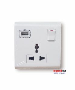 Ổ cắm đa năng có công tắc kèm USB sạc điện thoại – mallia