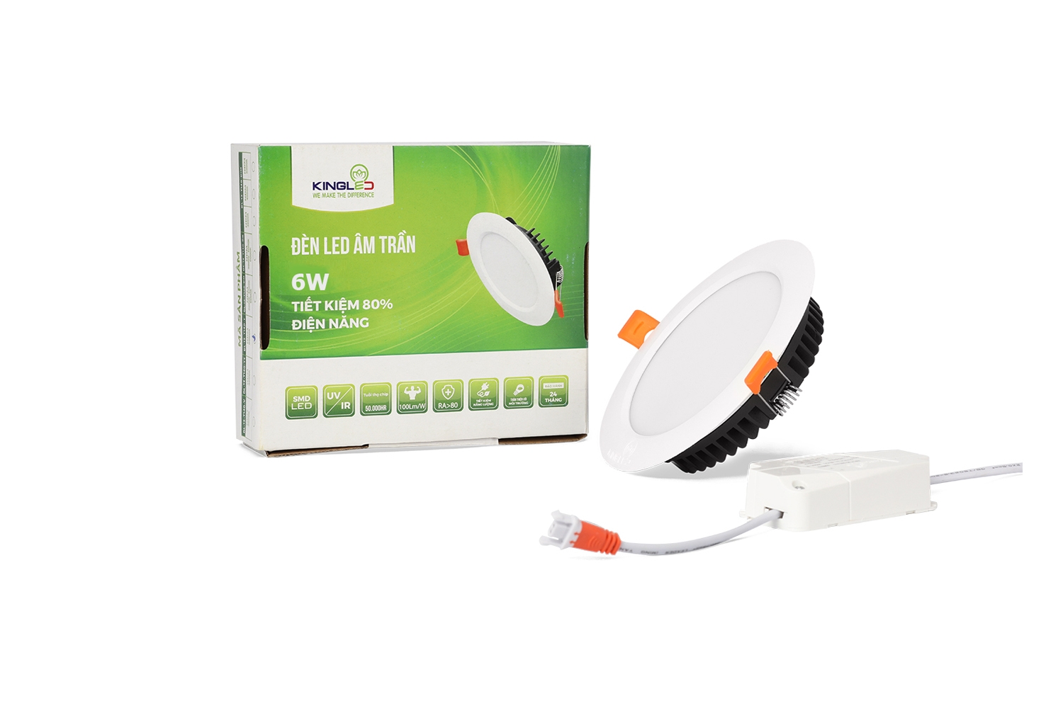 ĐÈN LED DOWNLIGHT 6W ĐỔI MÀU (DL-6-T100)
