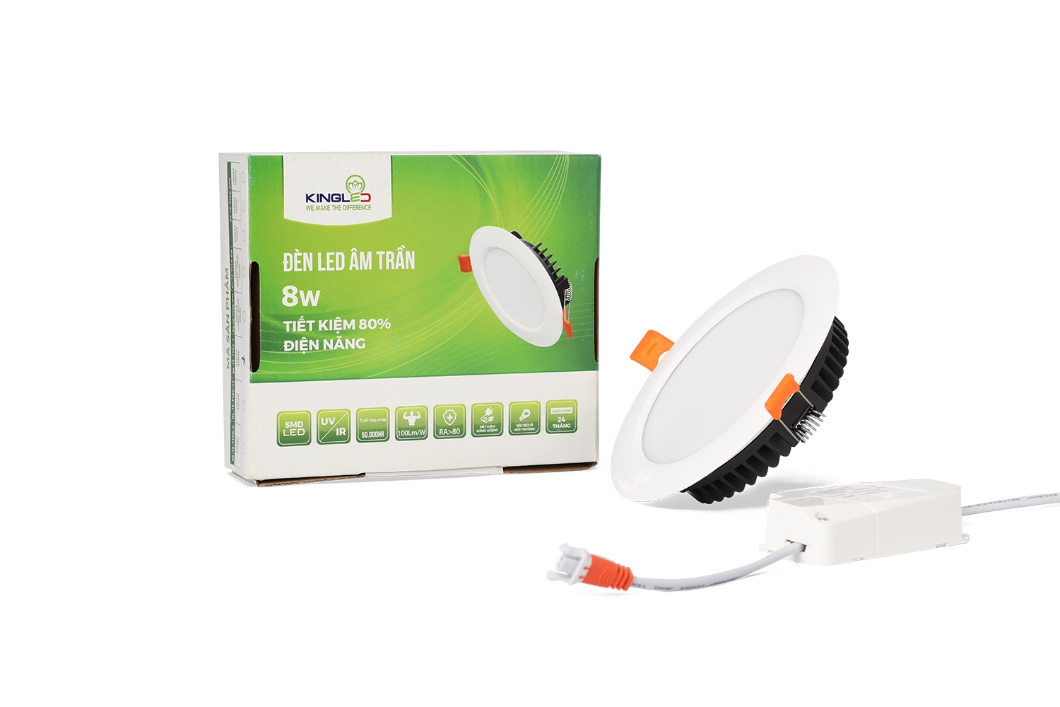 ĐÈN LED DOWNLIGHT 8W 1 MÀU (DL-8-T120)