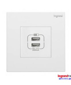 Ổ cắm USB đôi màu trắng Galion – Legrand