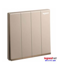 Công tắc bốn 1 chiều Galion màu Rose Gold