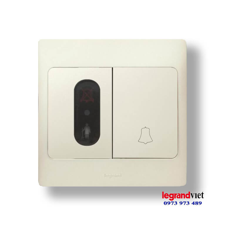 Nút nhấn chuông dọn phòng màu trắng Mallia – Legrand