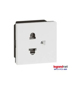 Ổ cắm đơn ba chấu màu trắng – Legrand