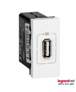 Ổ cắm sạc USB màu trắng – Legrand